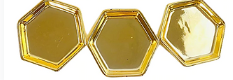 Small Decor Metallic Trinket Tray for Table Desk