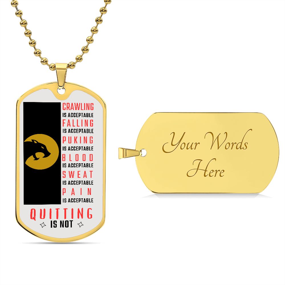 Warrior Jaquar To My Brother Son | Dog Tag Necklace