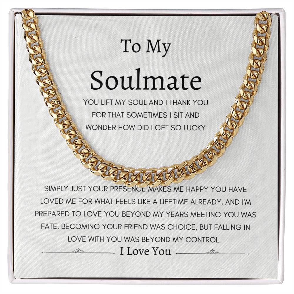 Love Beyond Years Forever Soulmate | Cuban Link Necklace Gift