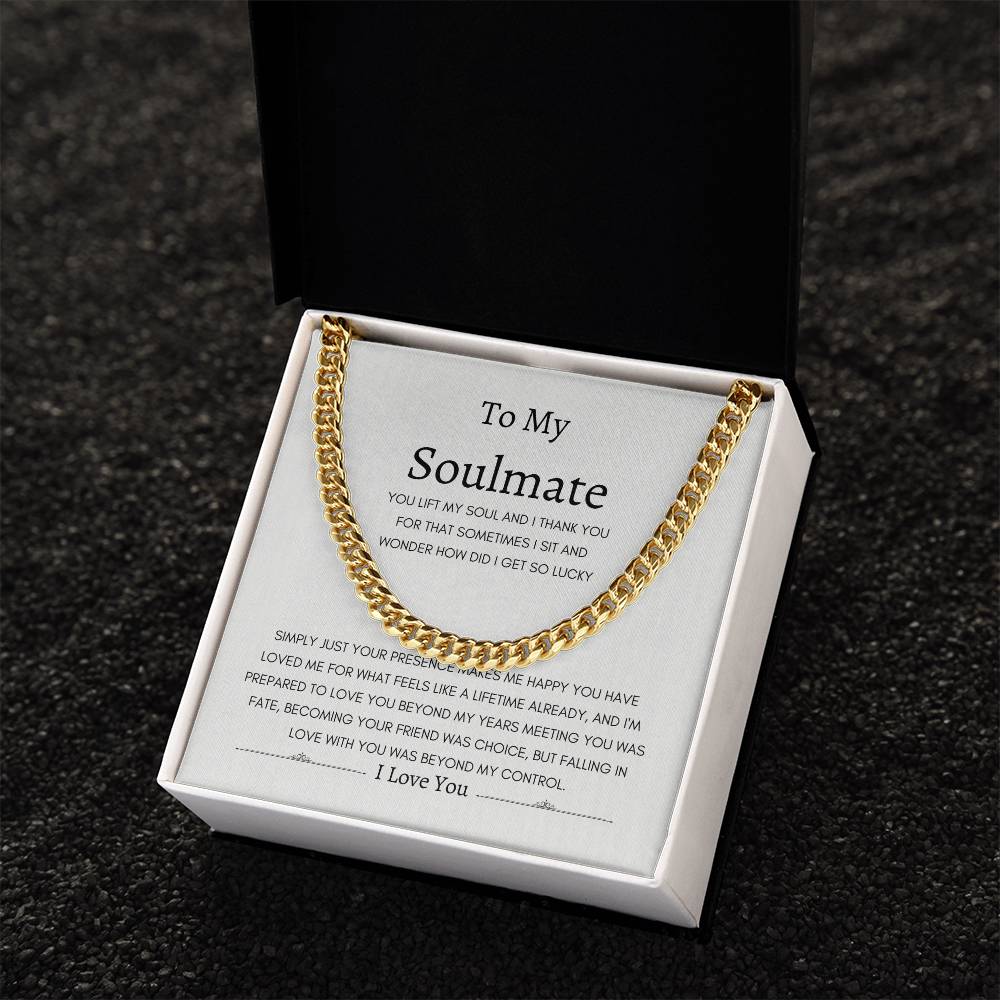 Love Beyond Years Forever Soulmate | Cuban Link Necklace Gift