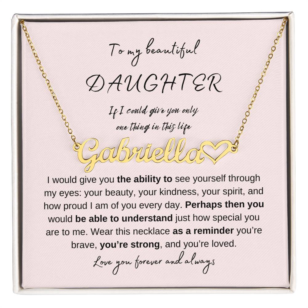 One Thing in This Life Daughter | Necklace Gift