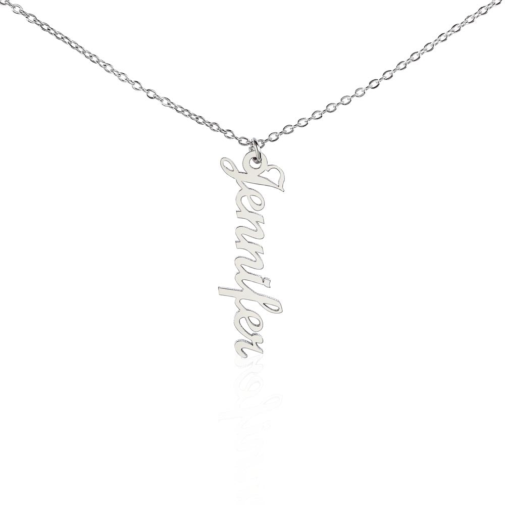 Vertical Drop Name Necklace