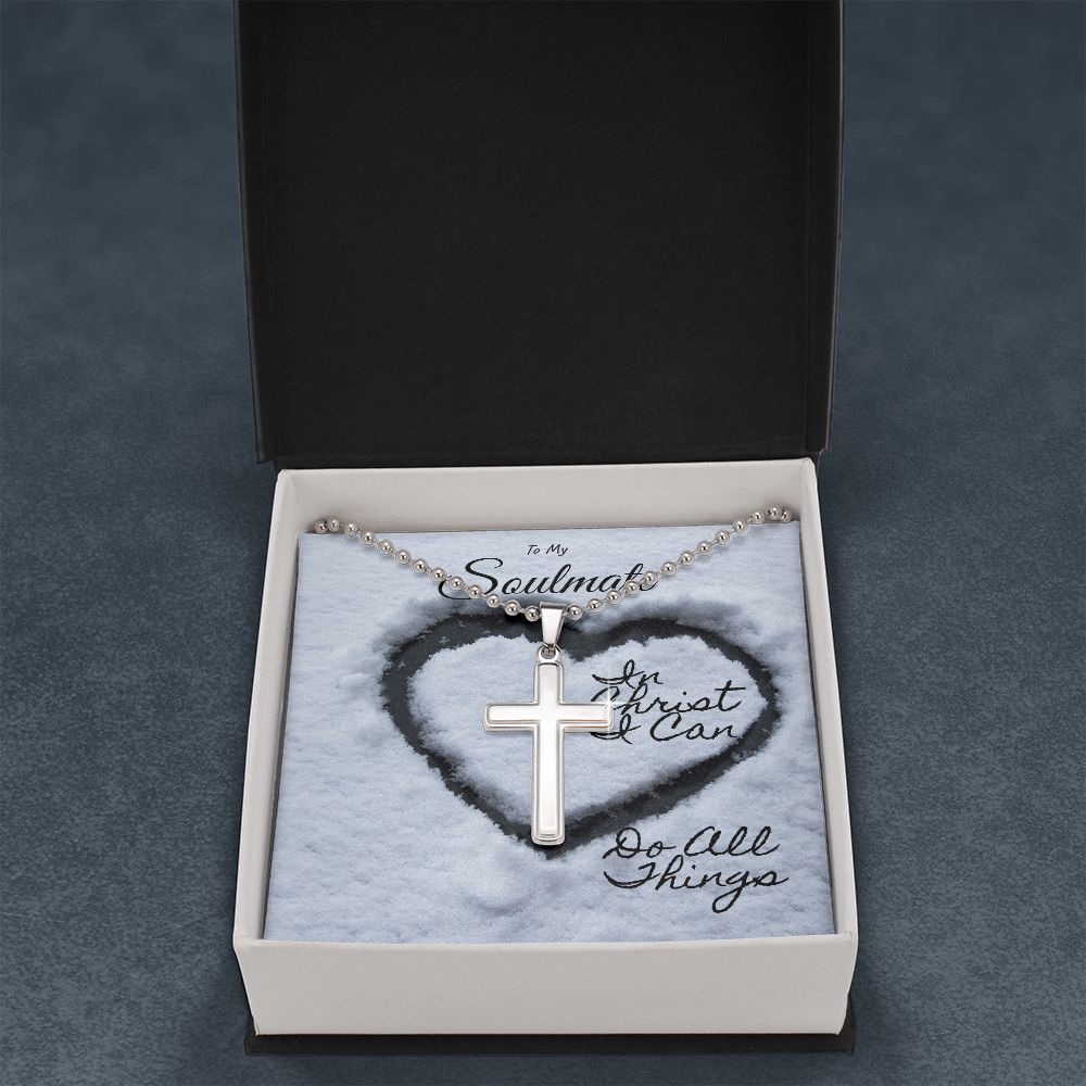 In Christ I Can | Cross Ball Chain