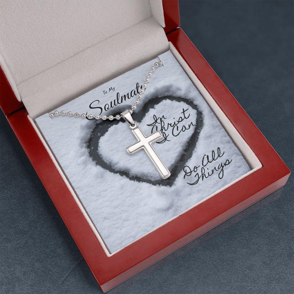 In Christ I Can | Cross Ball Chain