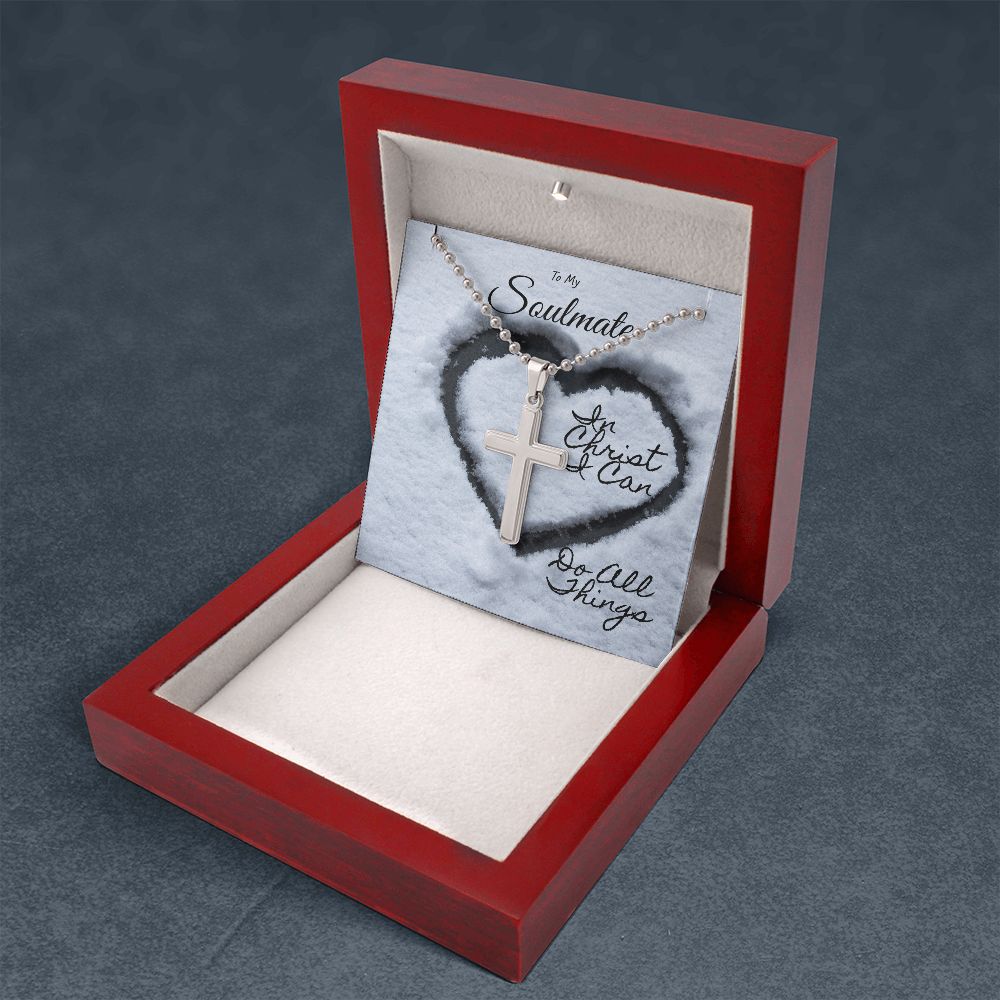 In Christ I Can | Cross Ball Chain