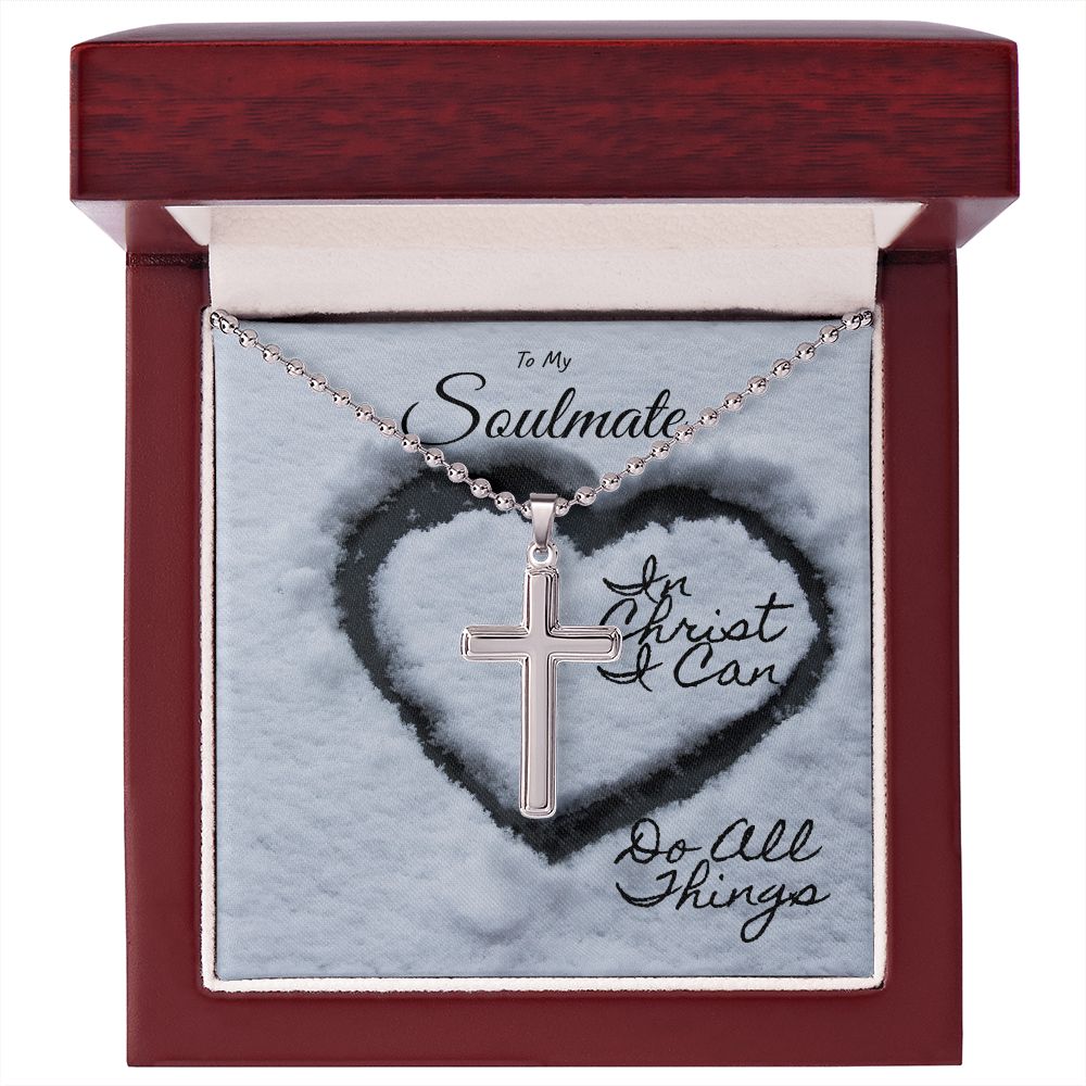 In Christ I Can | Cross Ball Chain