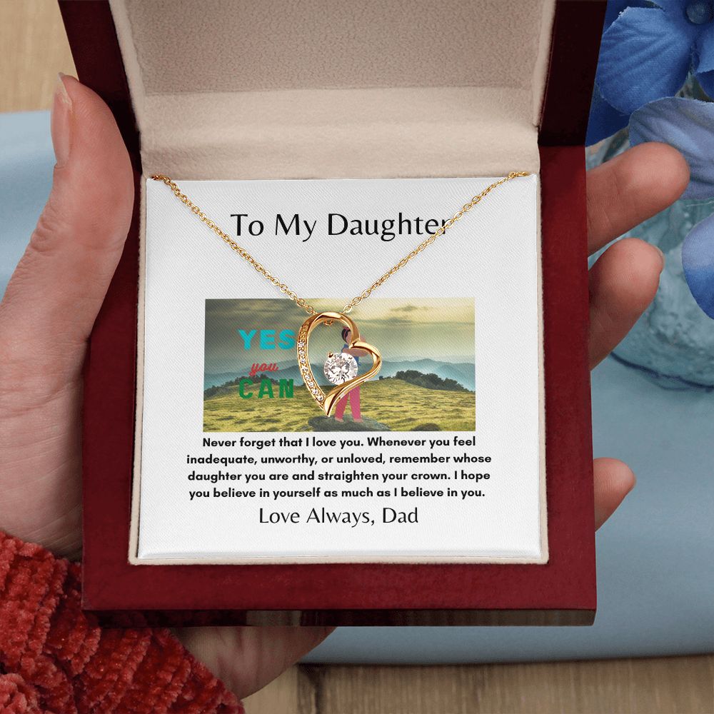 To My Daughter | Inner Strength | Forever Love Necklace