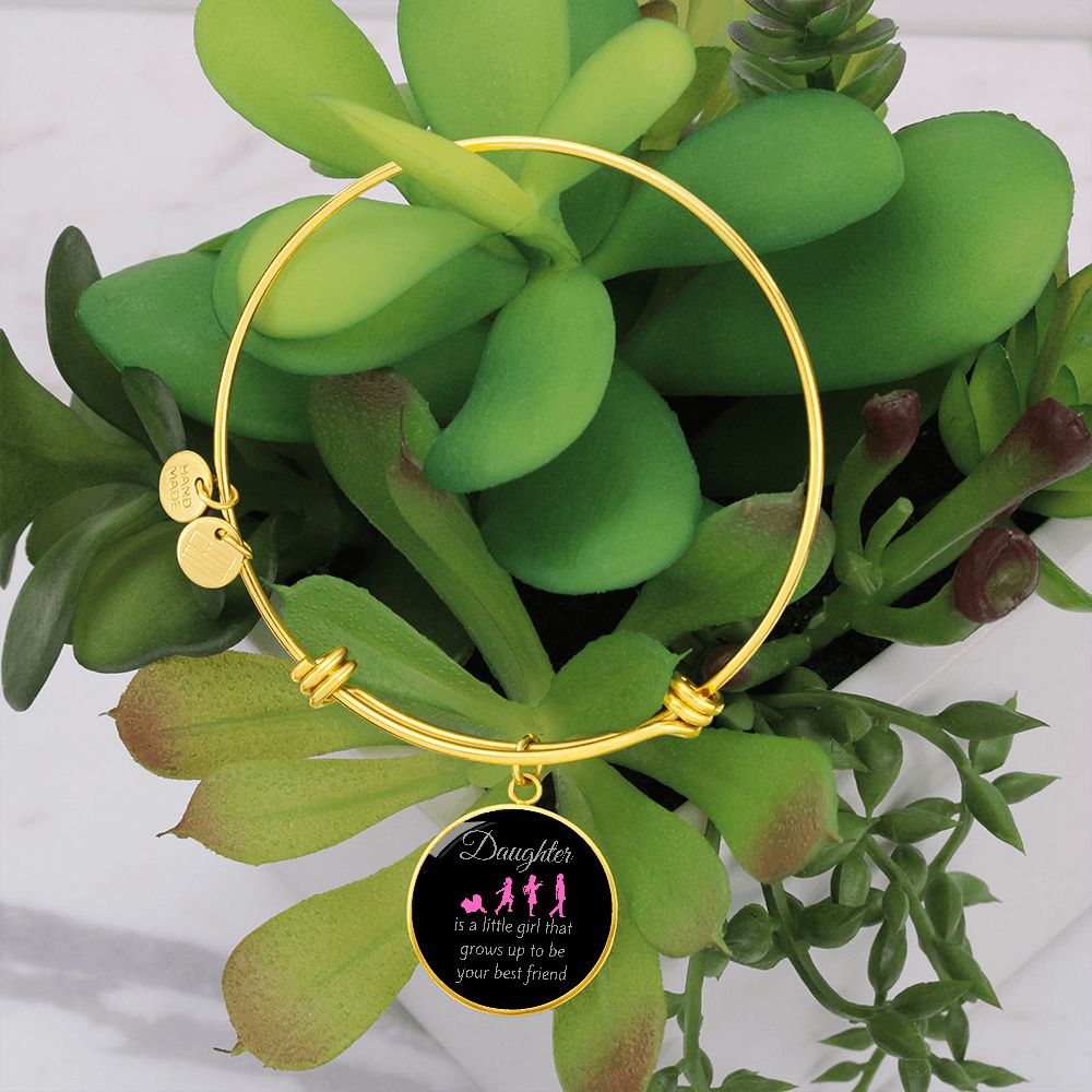 Daughter Grows Up Bangle Bracelet