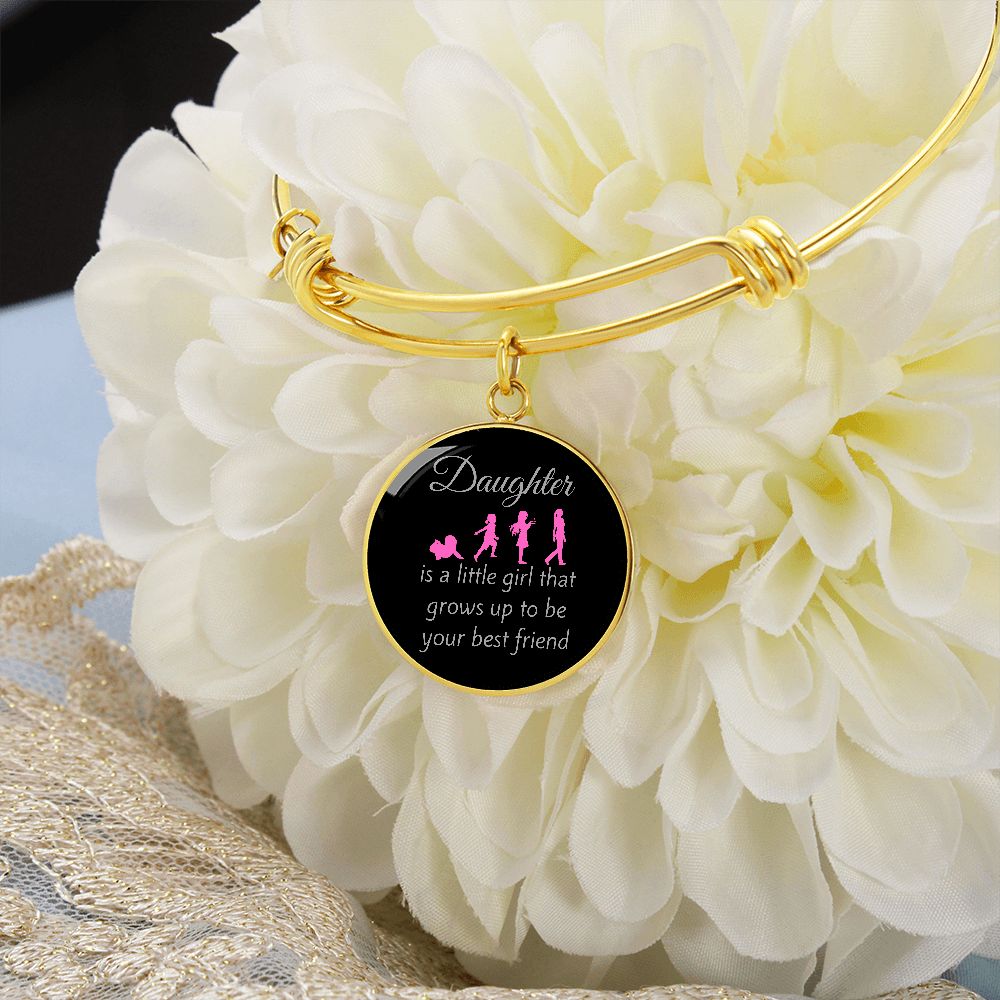 Daughter Grows Up Bangle Bracelet