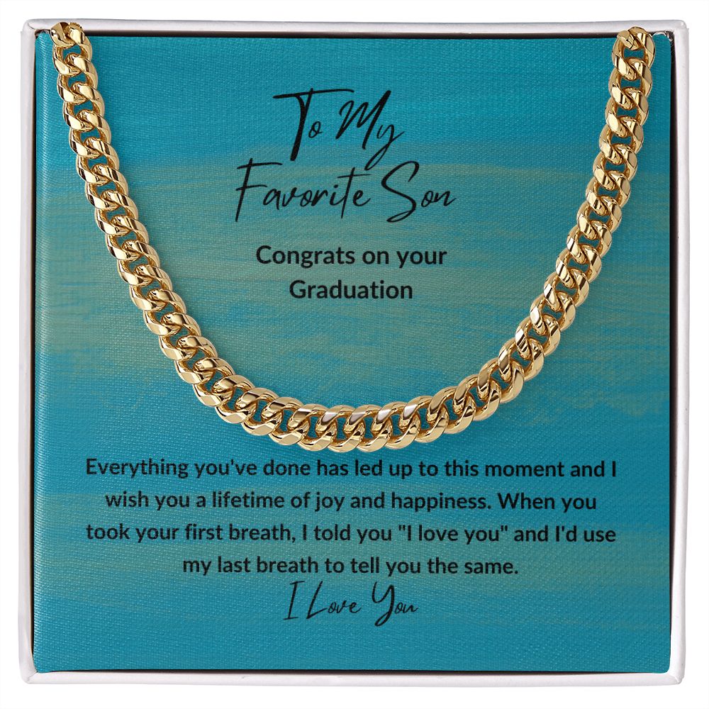 Congrats Favorite Son | Cuban Link Chain