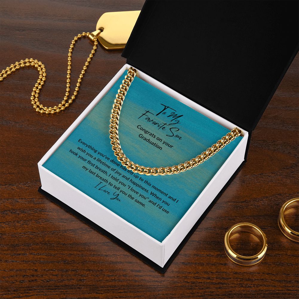 Congrats Favorite Son | Cuban Link Chain