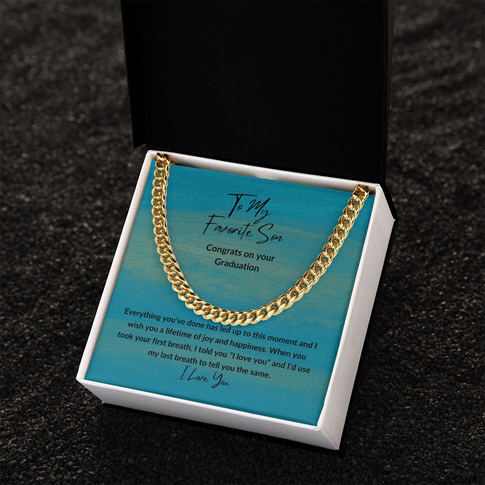 Congrats Favorite Son | Cuban Link Chain