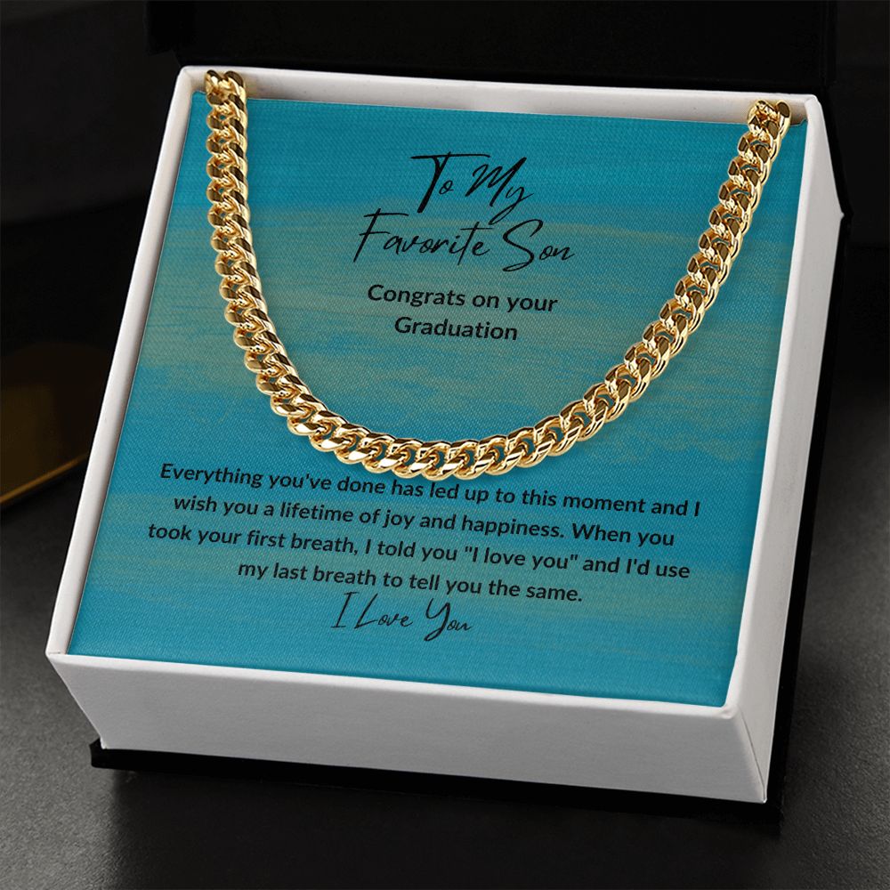 Congrats Favorite Son | Cuban Link Chain