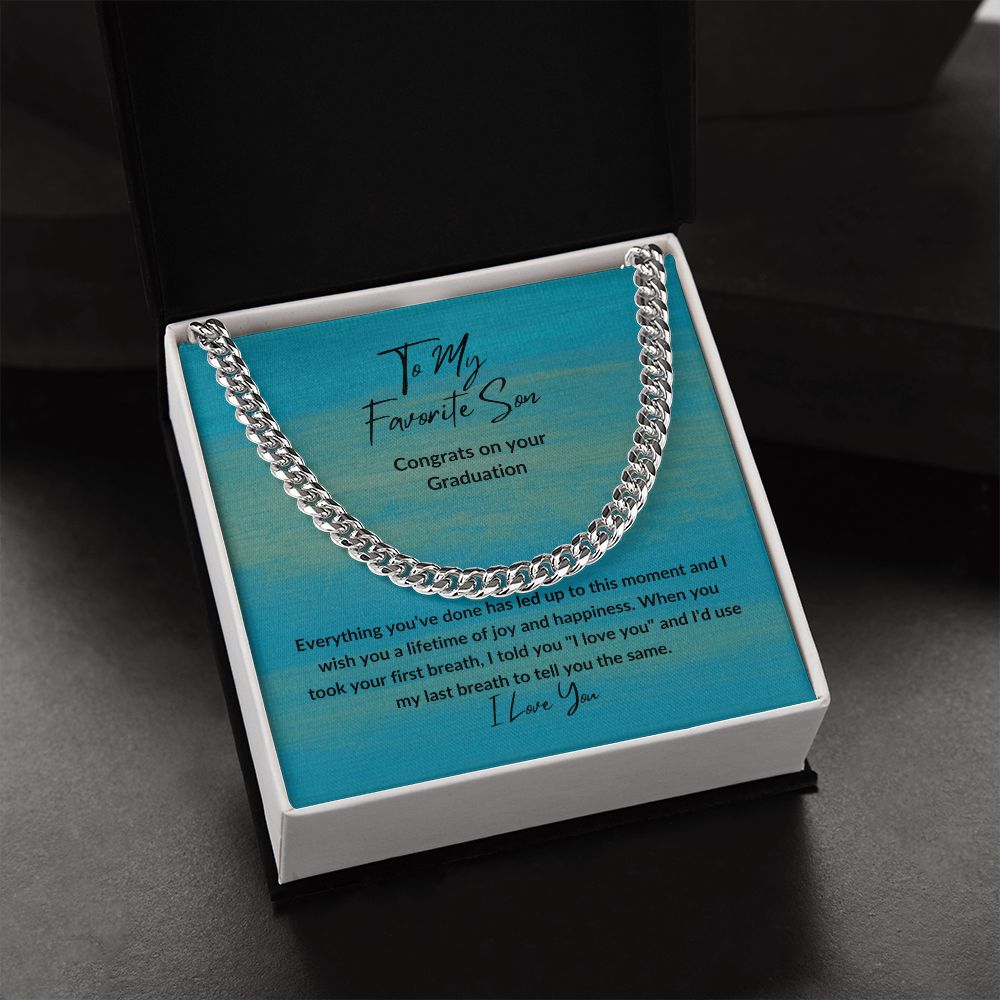 Congrats Favorite Son | Cuban Link Chain
