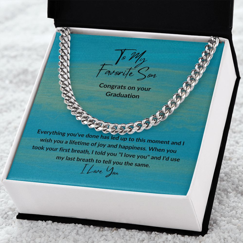 Congrats Favorite Son | Cuban Link Chain