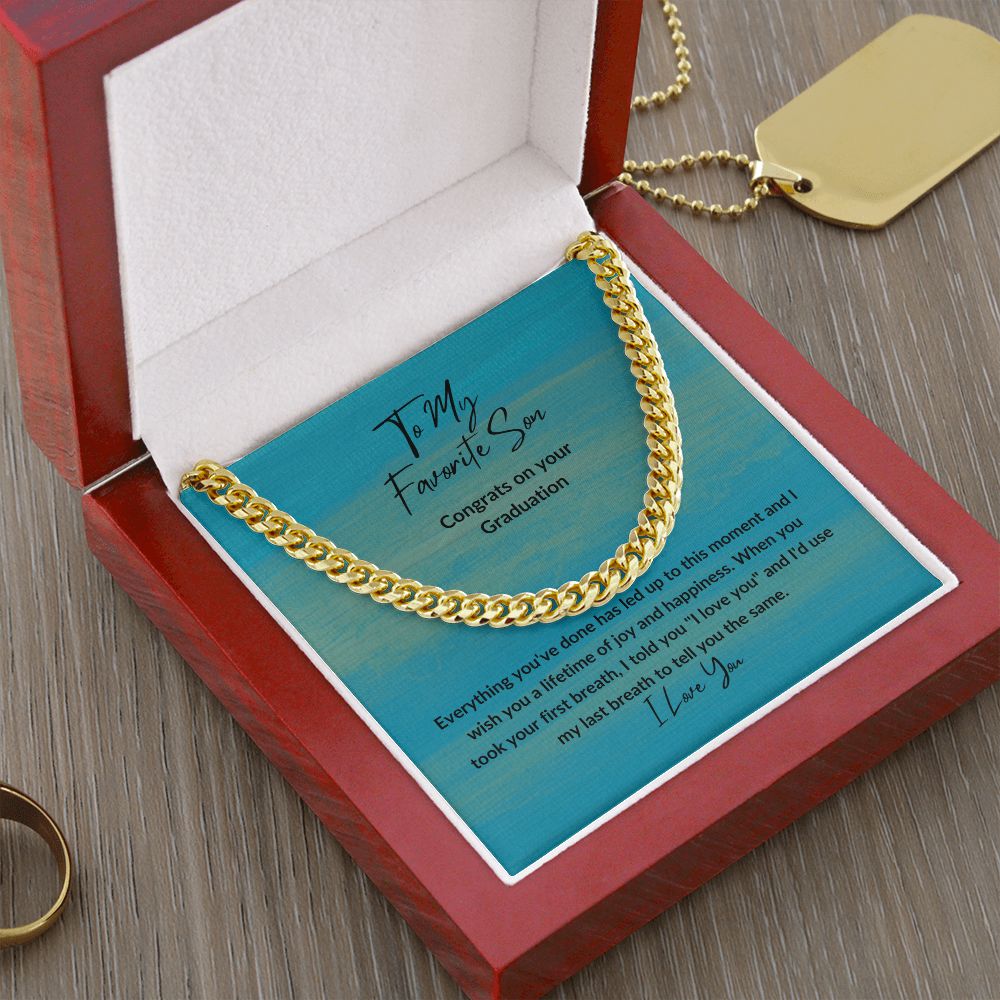 Congrats Favorite Son | Cuban Link Chain