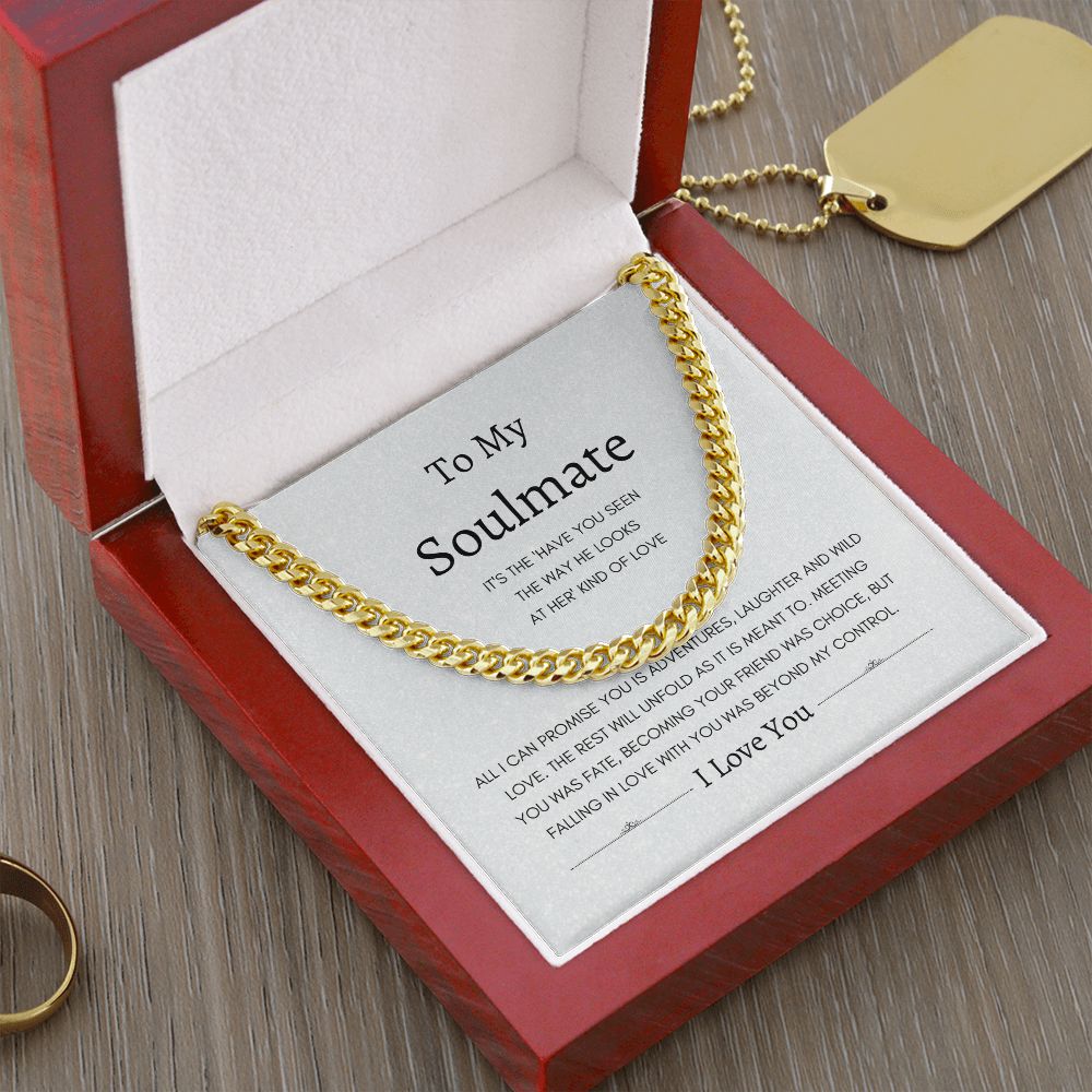 To My Love Soulmate | Cuban Link Chain Gift