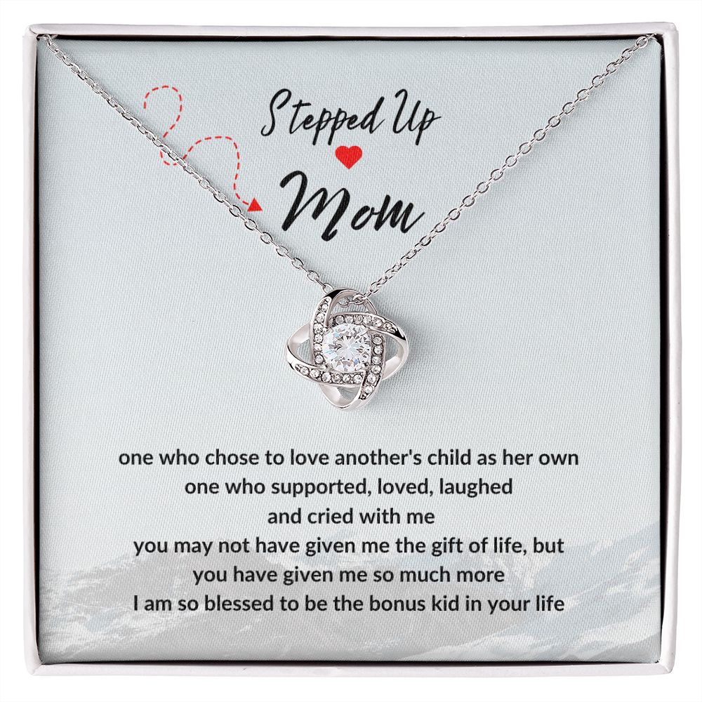 Necklace For Mom Gracias Mama Por Tu Amor Y Apoyo Love Knot Necklace -  Upfamilie Gifts Store