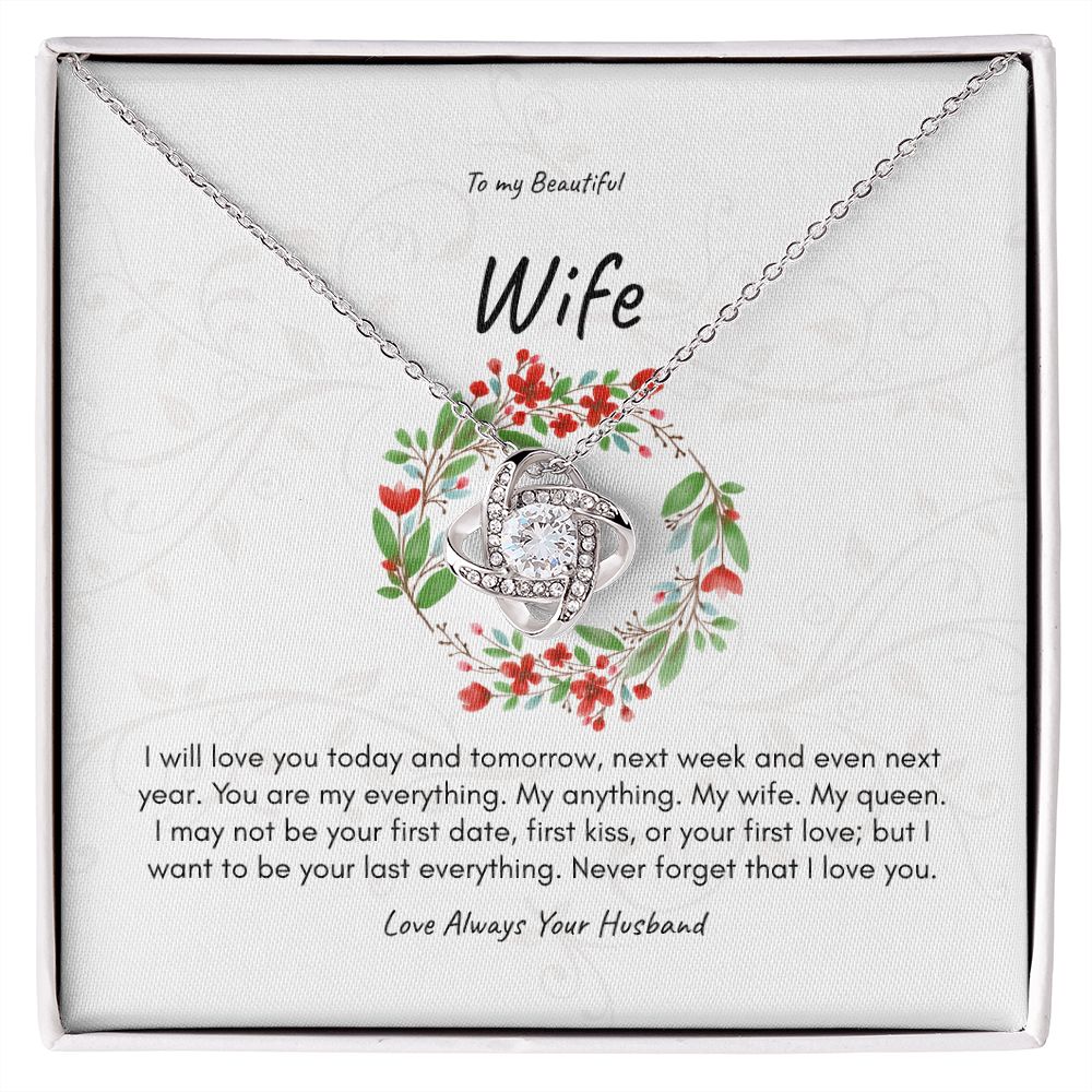 How I Love My Wife Necklace Gift | Love Knot