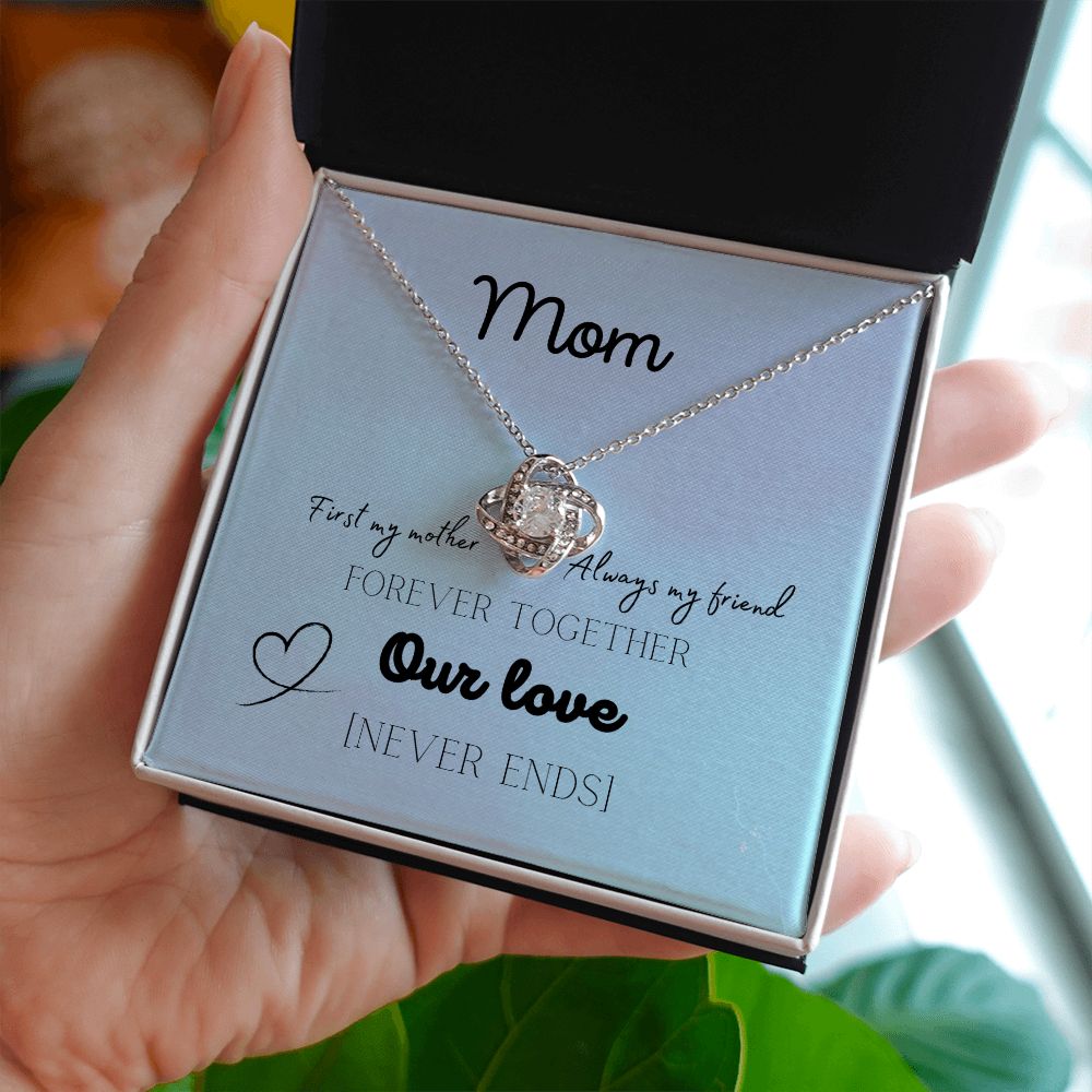To My Mom Forever Our Love | Love Knot Necklace Gift