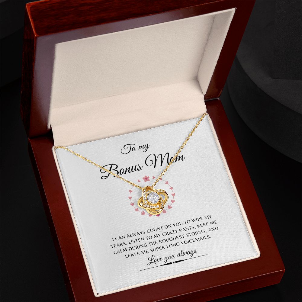 To My Bonus Mom Count On You Funny | Necklace Gift