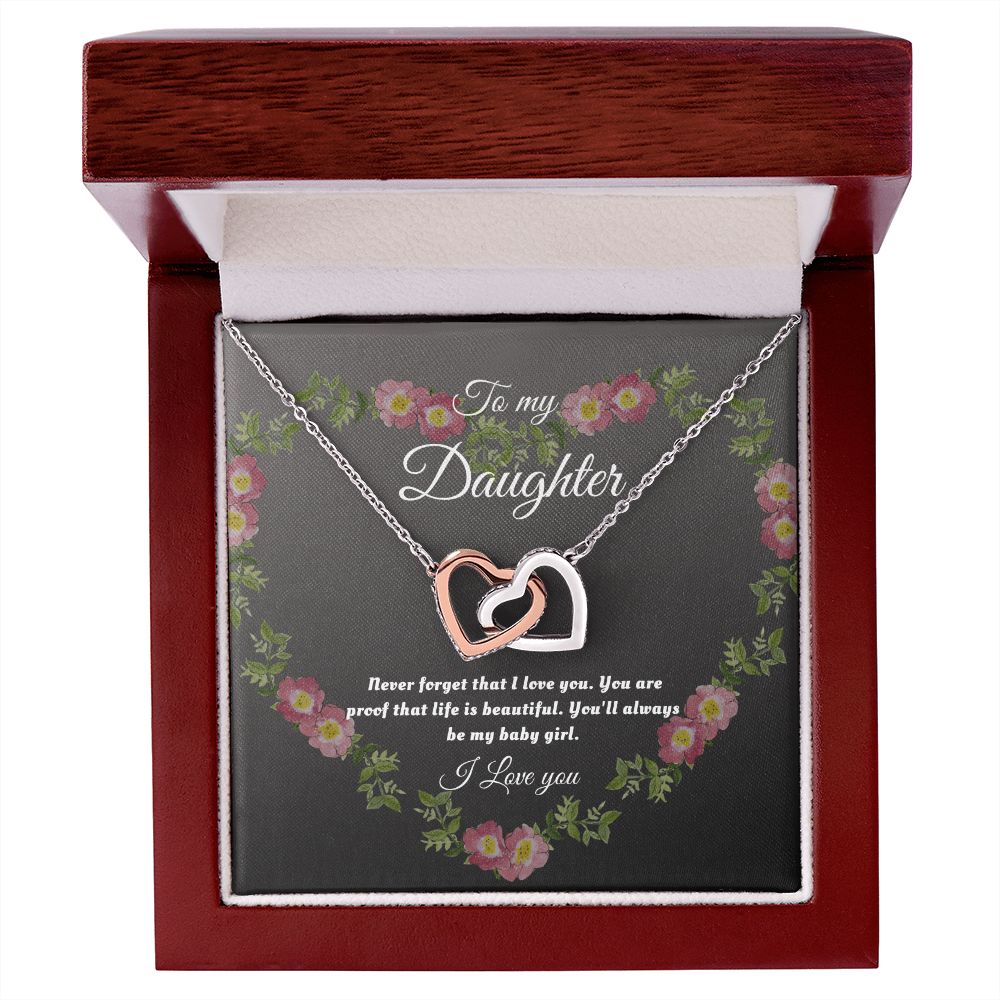 To My Daughter Beautiful Life | Necklace Gift