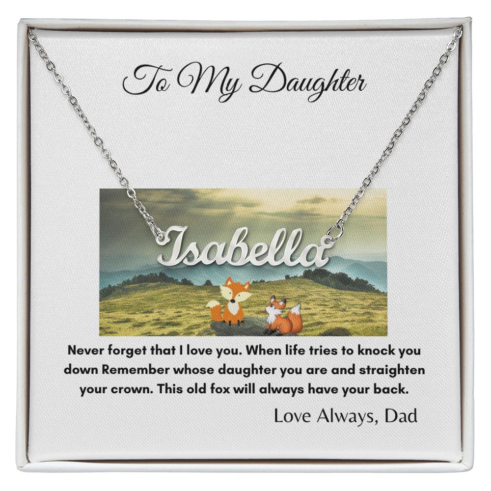 To My Daughter | This Old Fox | Custom Necklace Gift