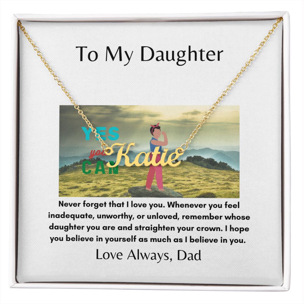 To My Daughter | Inner Strength | Custom Necklace Gift