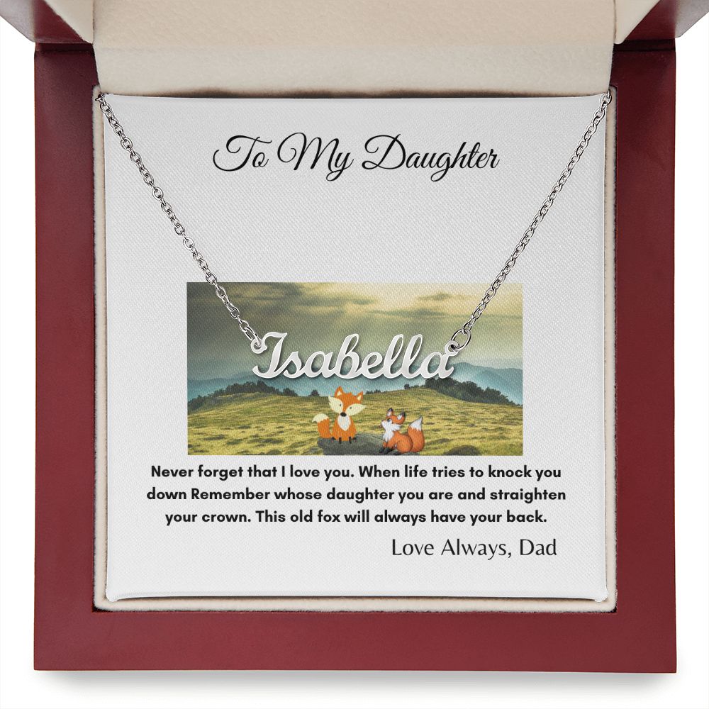 To My Daughter | This Old Fox | Custom Necklace Gift