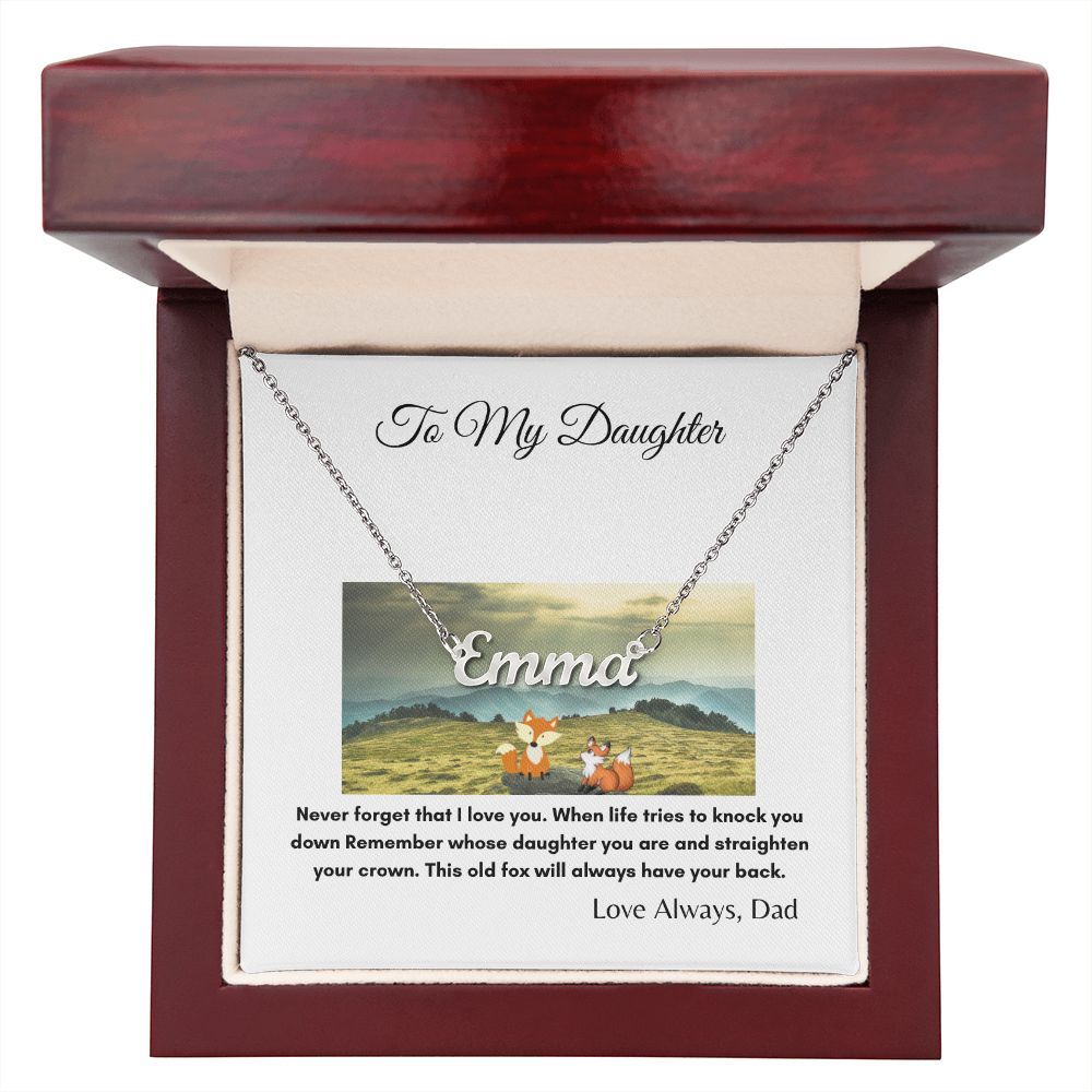 To My Daughter | This Old Fox | Custom Necklace Gift