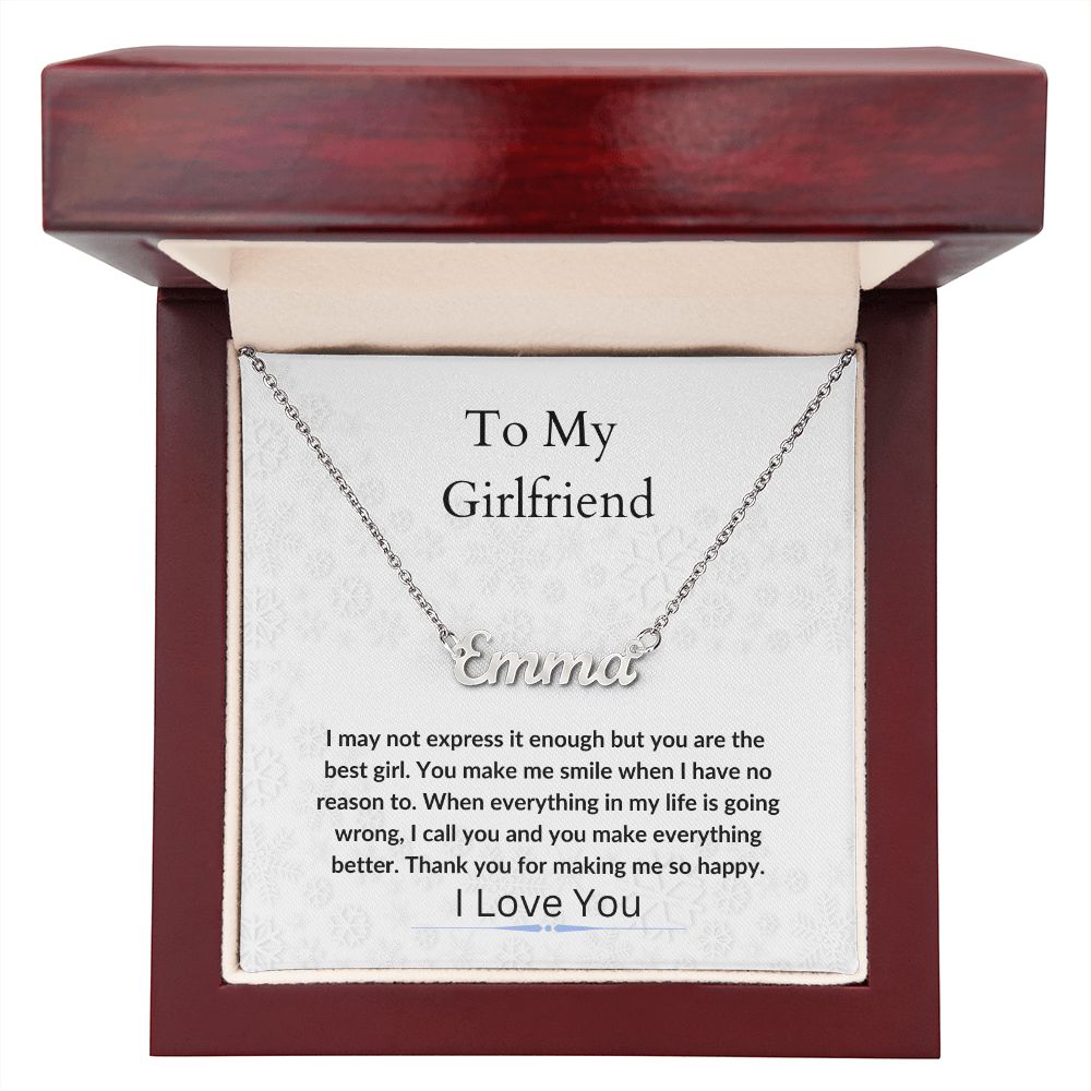 Personalize Name Chain To My Girlfriend