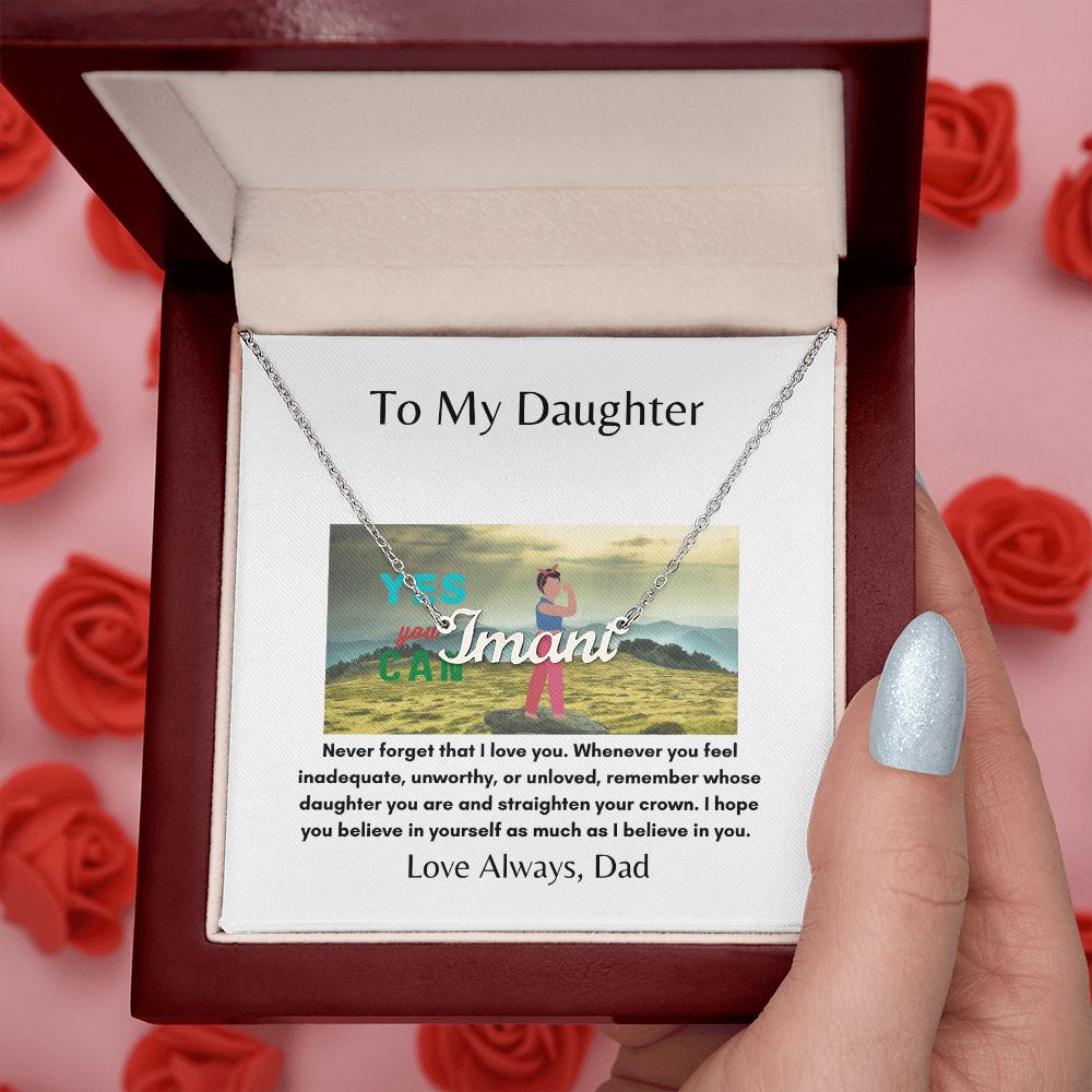 To My Daughter | Inner Strength | Custom Necklace Gift