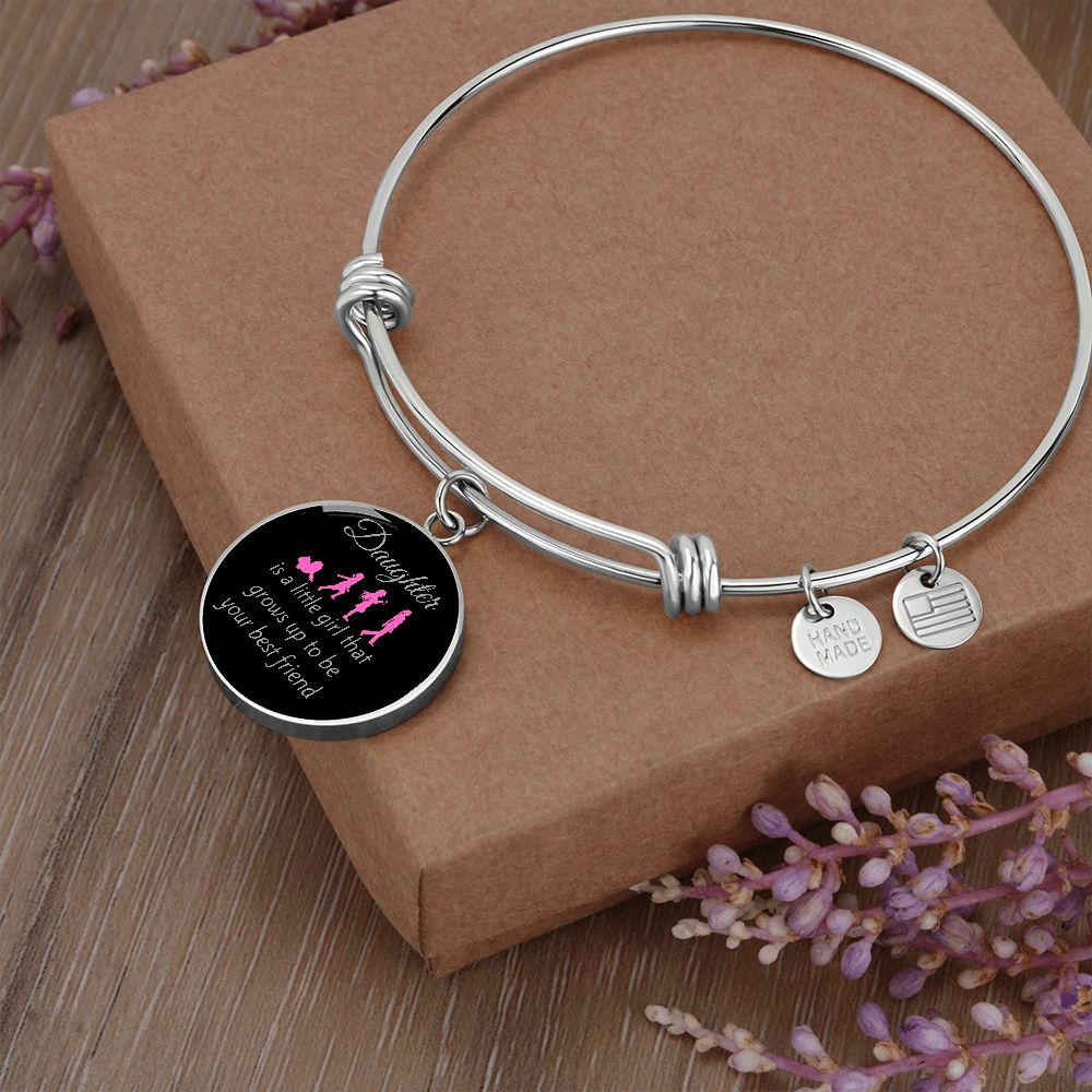 Daughter Grows Up Bangle Bracelet