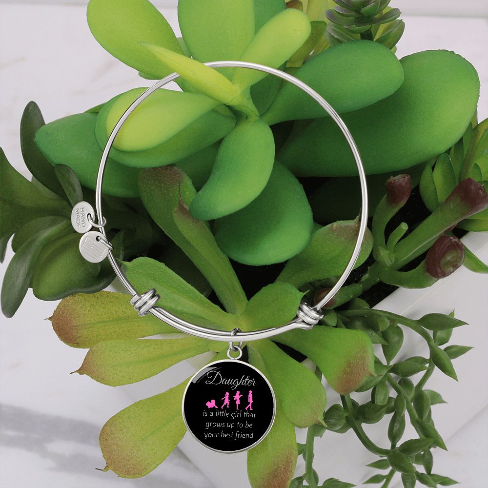 Daughter Grows Up Bangle Bracelet