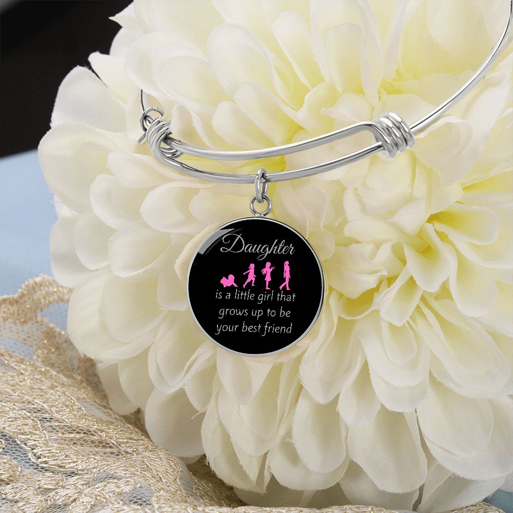 Daughter Grows Up Bangle Bracelet