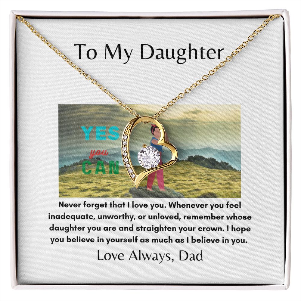 To My Daughter | Inner Strength | Forever Love Necklace