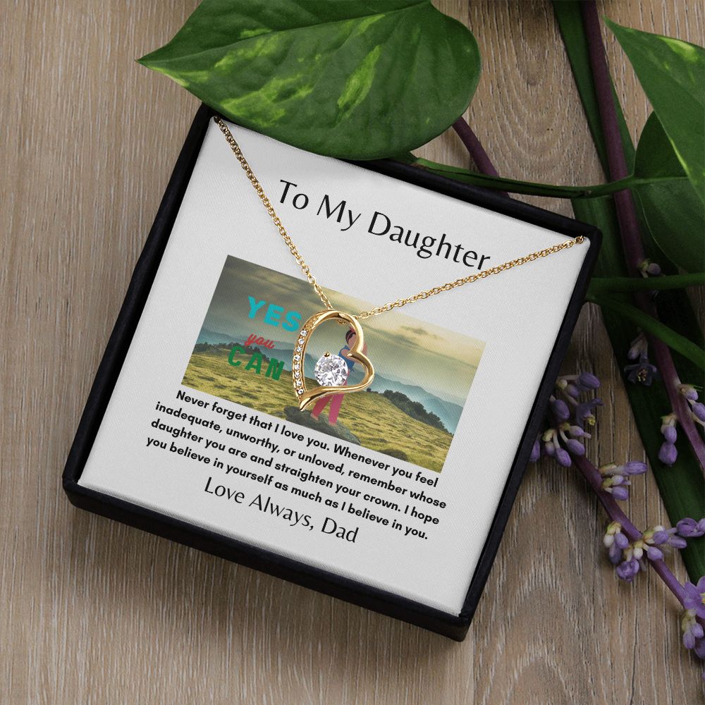 To My Daughter | Inner Strength | Forever Love Necklace