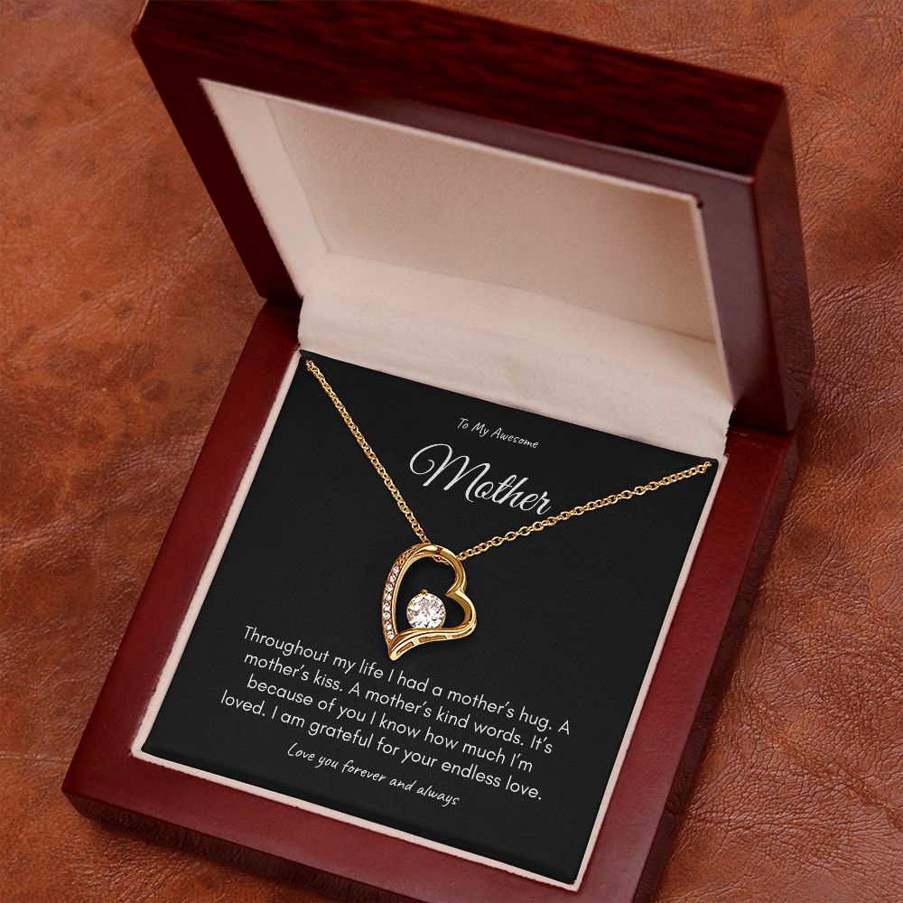 Mother on her Sweetest Day Gift with Gift Box