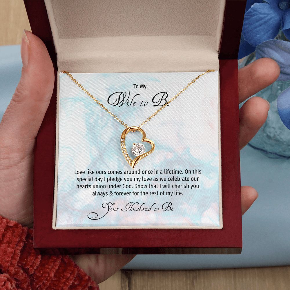 Wife to Be on her Sweetest Day Wedding Day Gift with Gift Box