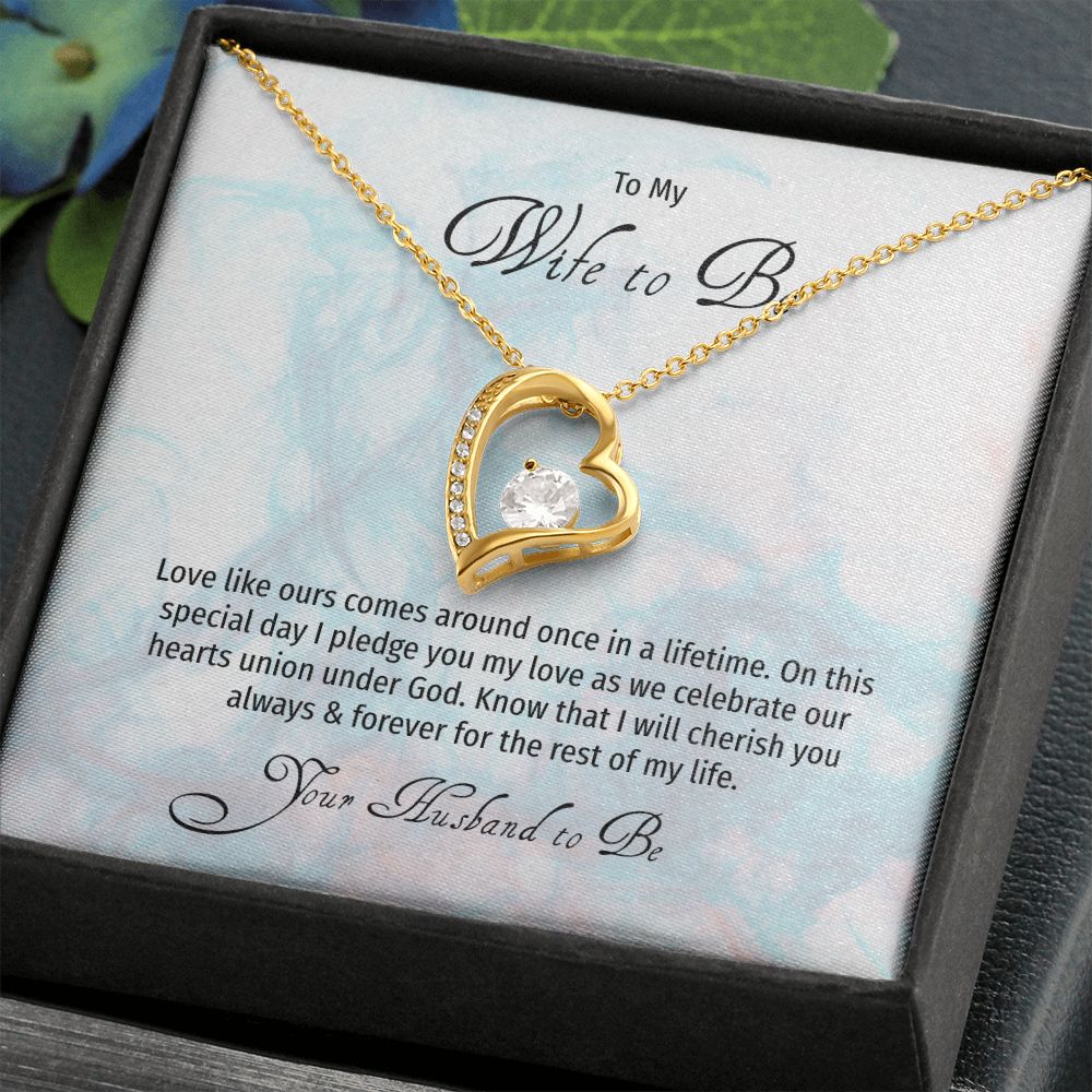 Wife to Be on her Sweetest Day Wedding Day Gift with Gift Box