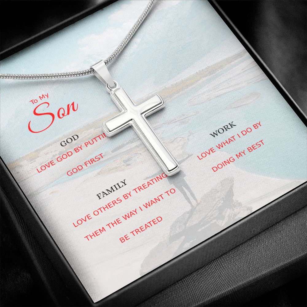 Son Be Faithful Cross Gift with Gift Box