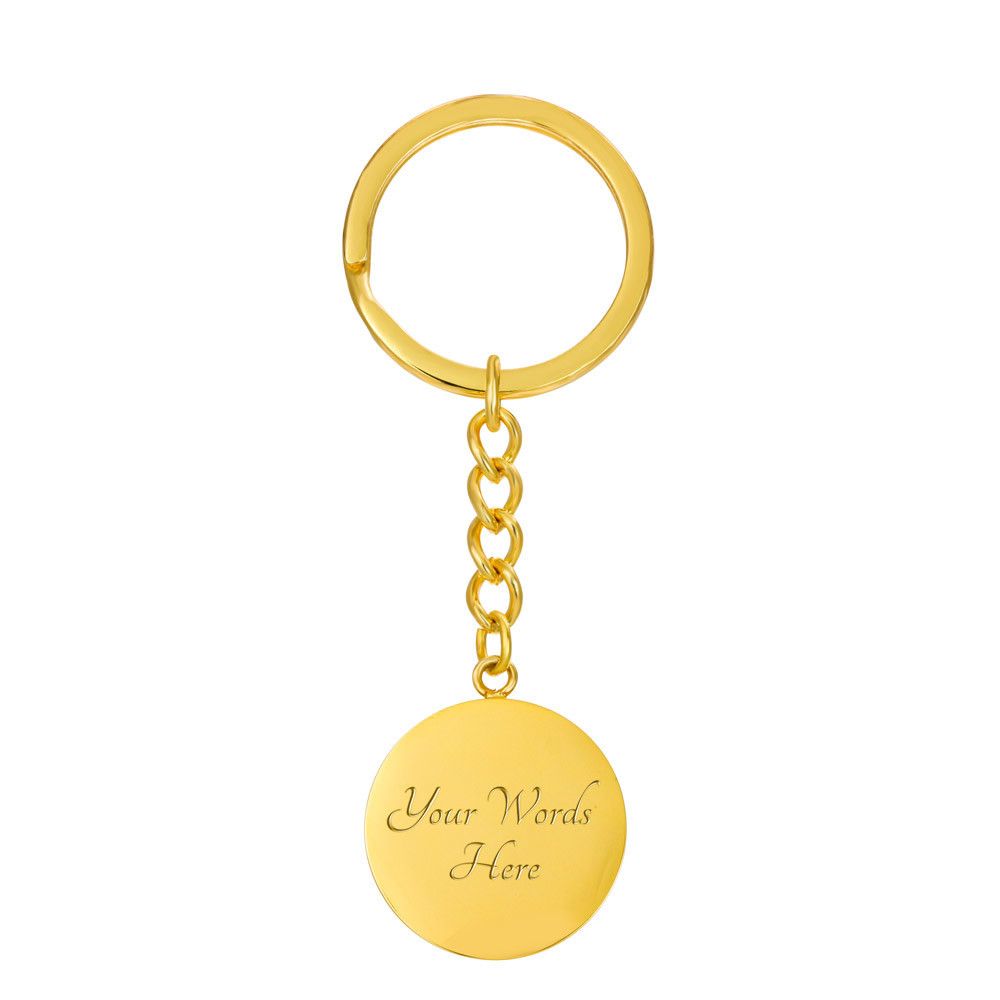 Graphic Circle Keychain For Keys | Hero Dad