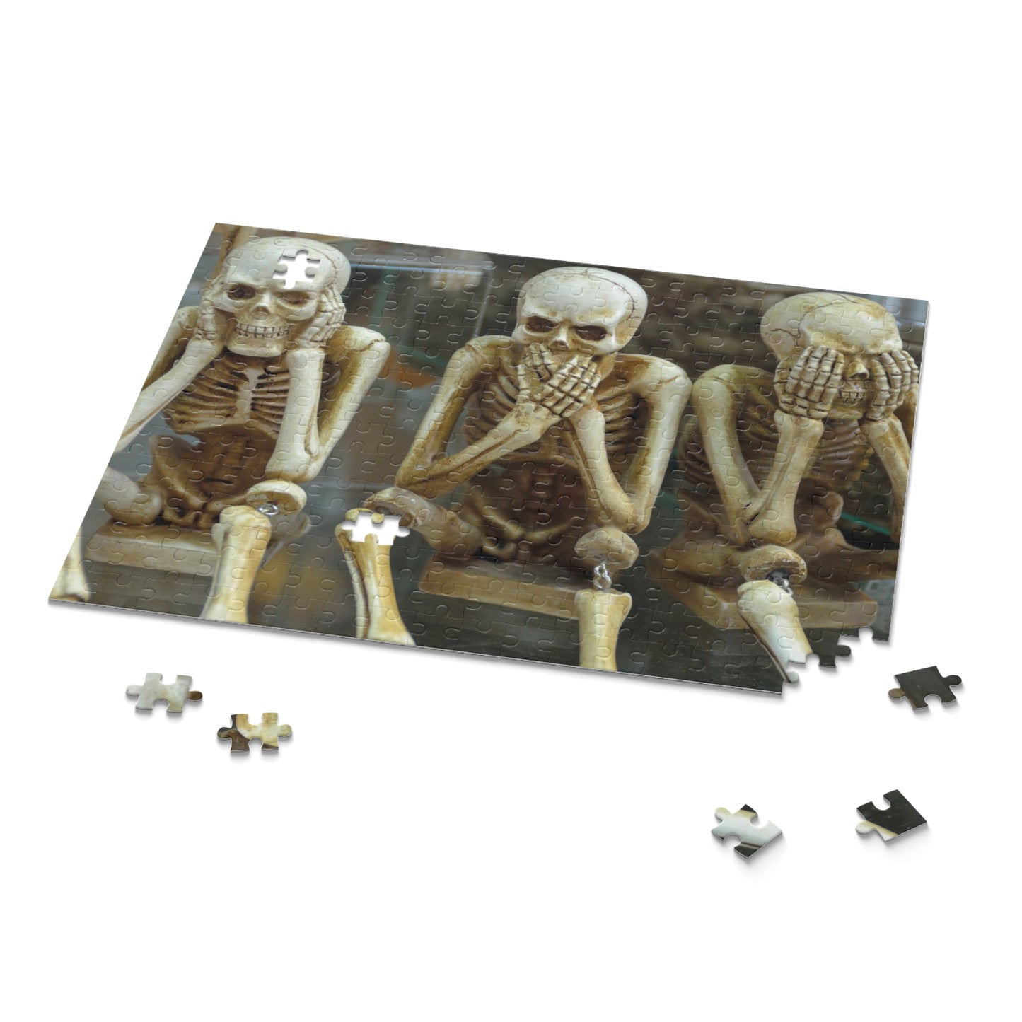 Skeletons Hear Speak See No Evil Jigsaw Puzzle 250 Piece