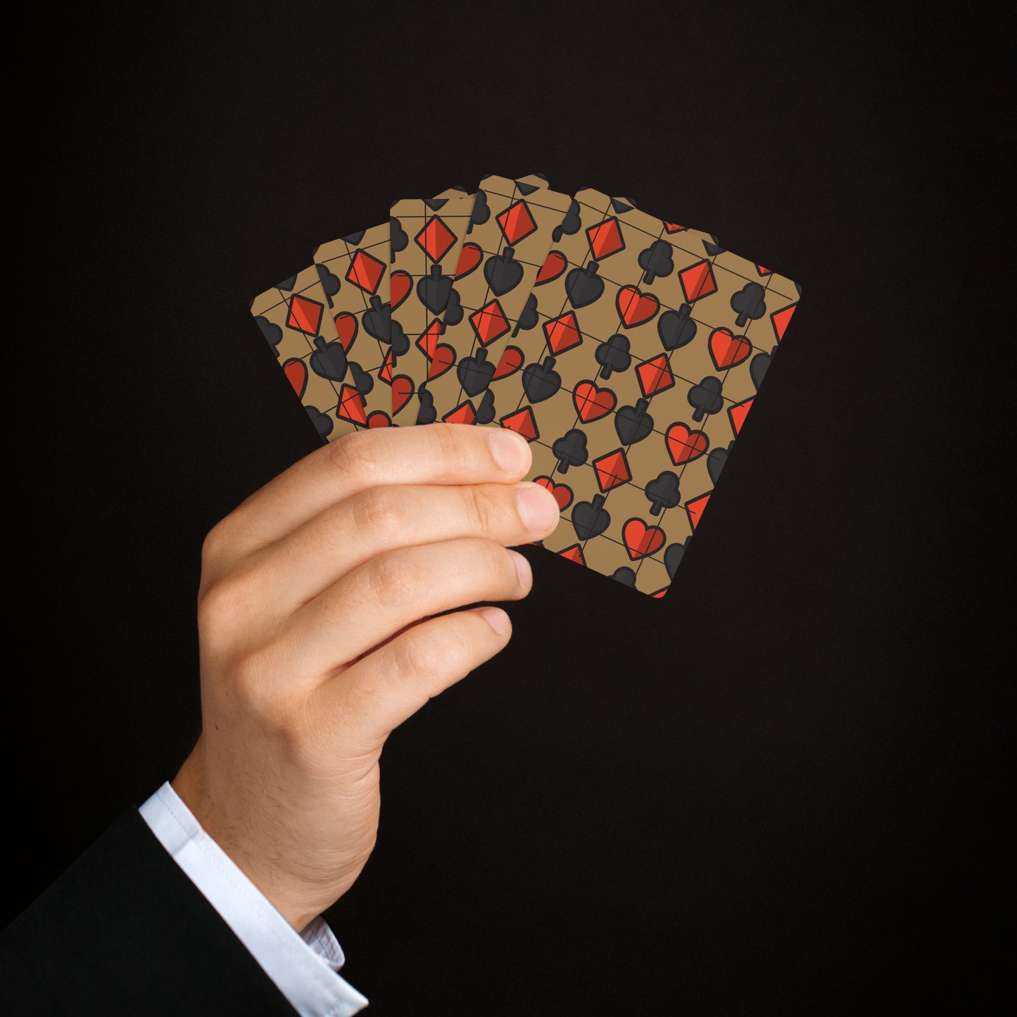 Golden Suits Playing Cards