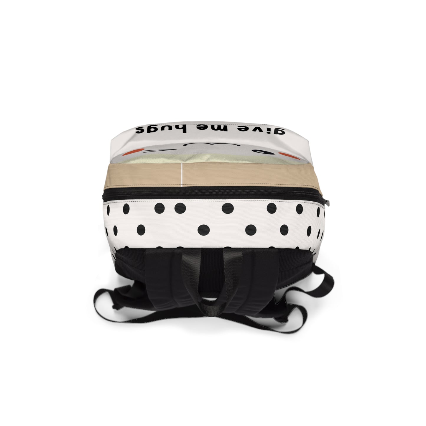 Cute in Dots Give Me Hugs | Classic Backpack Book Bag