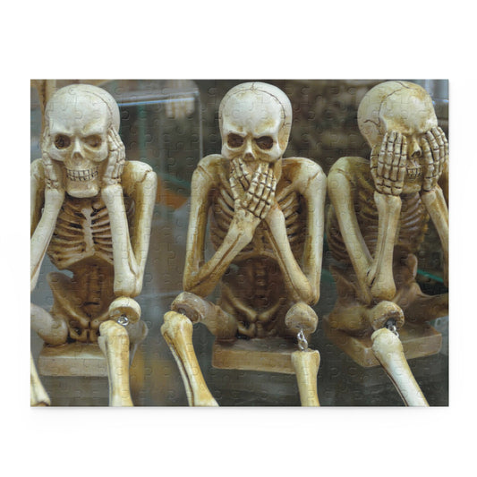 Skeletons Hear Speak See No Evil Jigsaw Puzzle 250 Piece