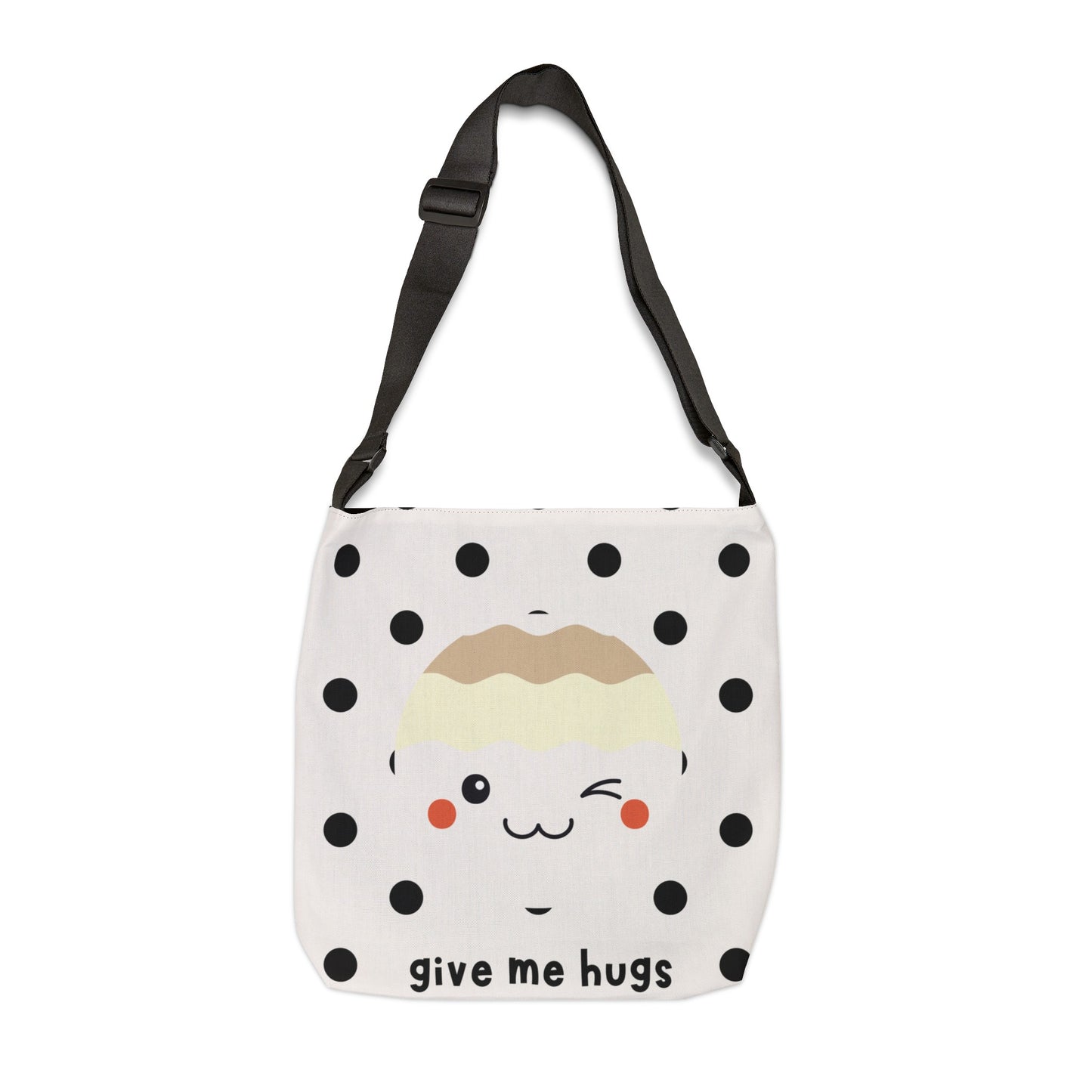 Beach Bag Adjustable Tote Black