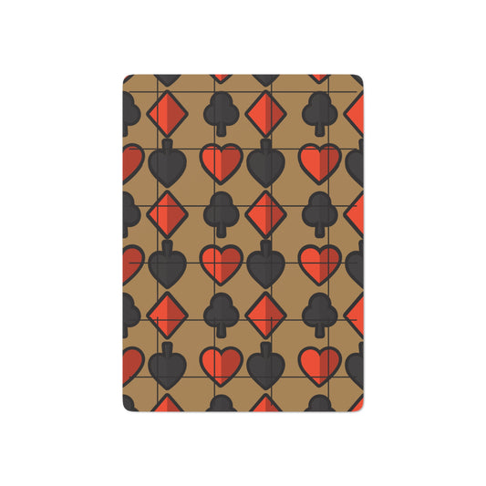 Golden Suits Playing Cards
