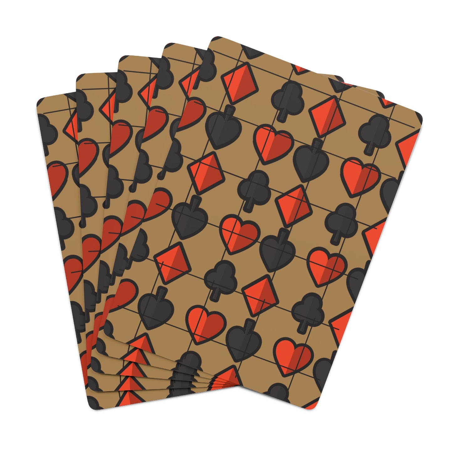 Golden Suits Playing Cards