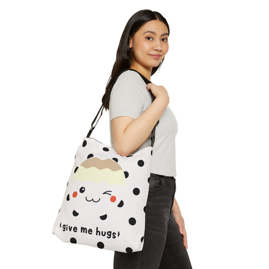 Beach Bag Adjustable Tote Black